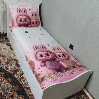 نیم ست روتختی لبوبو روکش تشک یک نفره لبو بو labubu