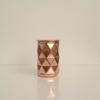 لیوان مسی بدون دسته استوانه ای سه بعدی بزرگ نانو شده زنجانیها با کیفیت عالی 
