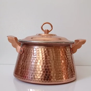 دیگ مسی سنگین نانو شده زنجان سایز دو (چهار نفره) با کیفیت عالی 