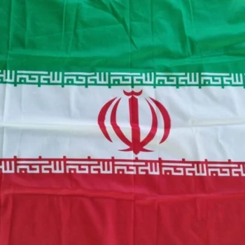 پرچم سردری طرح ایران چوب خور ایران جنس ساتن اندازه 120 در 70 سانت مناسب درب منازل دهه فجر 