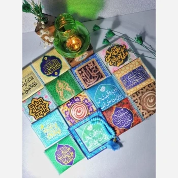 جامهری طرح علوی دو تیکه مناسب جشن های غدیر و میلاد حضرت علی علیه السلام روز پدرجنس مخمل قابل شستشو 
