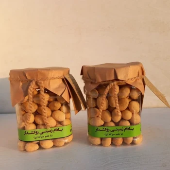 بادام زمینی روکش دار سرکه ای یک قوطی 160 گرمی