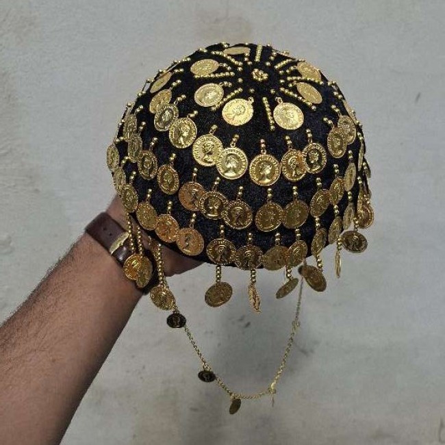 کلاه کردی زنانه طرح پولکی