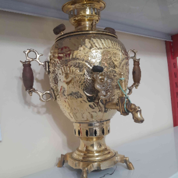 سماور برنجی شش لیتری