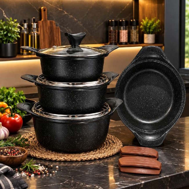 سرویس قابلمه گرانیتی دانشجویی فورج ۷پارچه