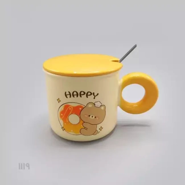 ماگ سرامیک طرح خرس زرد