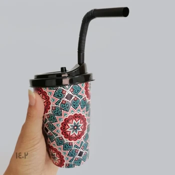 لیوان نی دار کافی طرح اسلیمی