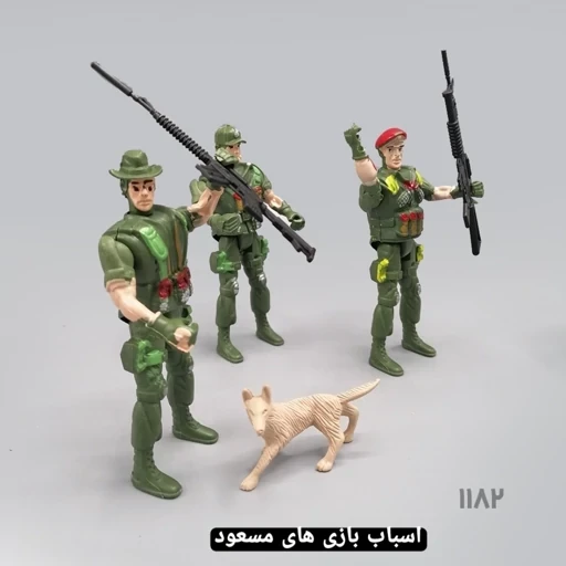 فیگور سرباز 6 عددی به همراه نقشه سبز