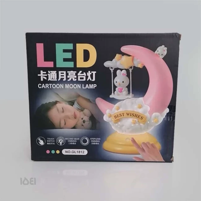 چراغ خواب طرح ماه و پاندا