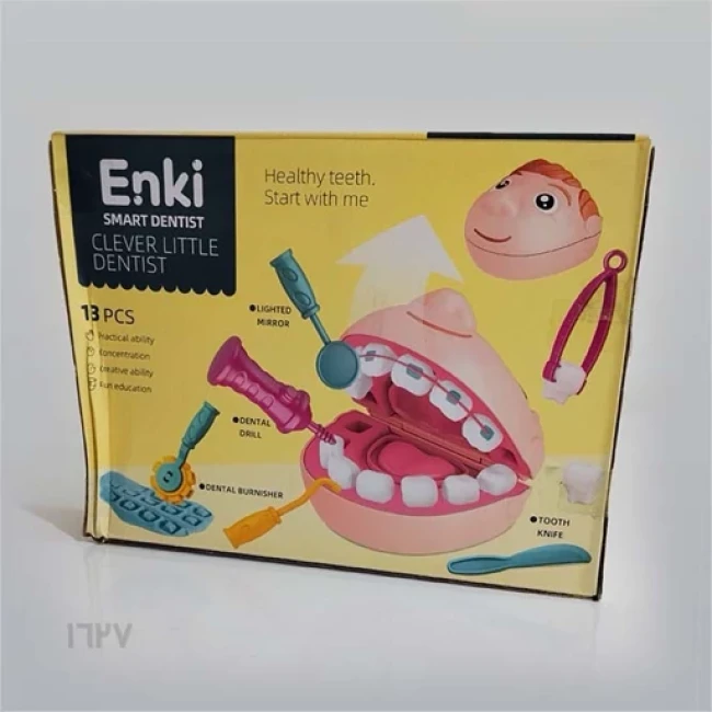خمیر بازی مدل ست دندان پزشکی طرح Smart Dentist