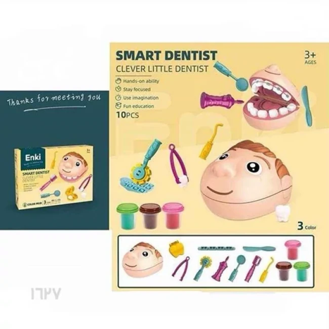خمیر بازی مدل ست دندان پزشکی طرح Smart Dentist