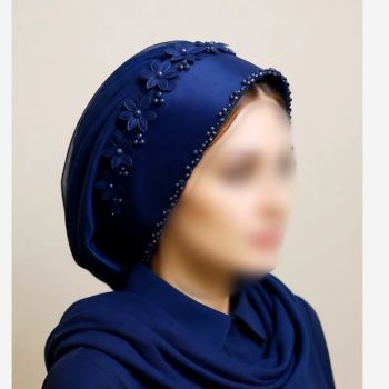 توربان مجلسی سورمه ای شیک و جذاب