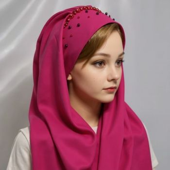هدشال مجلسی سرخابی زرشکی گلبهی