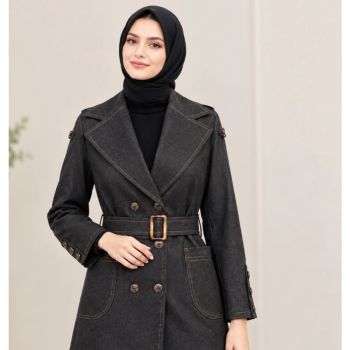 کت زنانه (پالتو، مانتو) زنانه جین مانتو کتی 