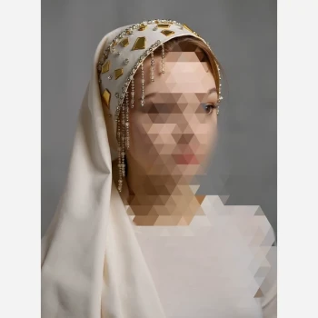 هدشال مجلسی کرم آینه دوزی 