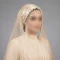 توربان مجلسی کرم شرابه دار