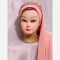 هدشال مجلسی کاربنی کرپ حریر که می تونی به صورت توربان هم استفاده کنی