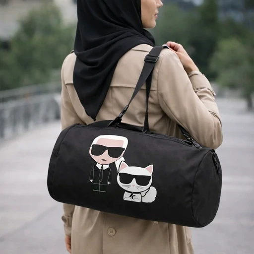 برچسب حرارتی طرح کارل لاگرفلد 2عددی Karl Lagerfeld کد1