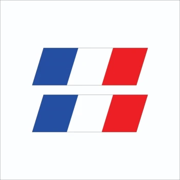 برچسب استیکر بدنه پارکابی خودرو طرح فرانسه کد2 (2عددی)