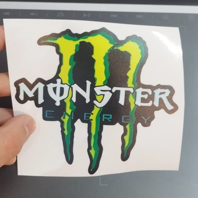 برچسب استیکر بدنه خودرو طرح مانستر Monster