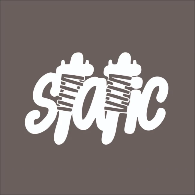 برچسب استیکر خودرو طرح استاتیک Static