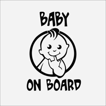برچسب استیکر بدنه خودرو طرح Baby On Board کودک در خودرو1