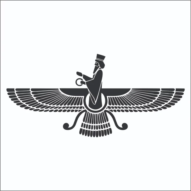 برچسب و استیکر طرح فروهر