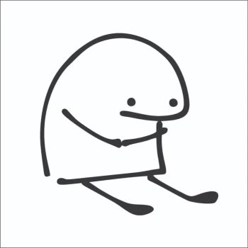 برچسب استیکر طرح میقولی ناراحت