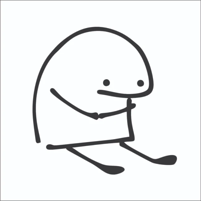 برچسب استیکر طرح میقولی ناراحت