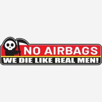 برچسب استیکر بدنه خودرو طرح No Airbags
