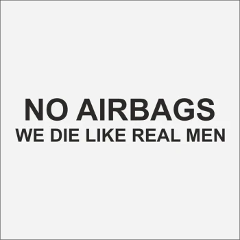 برچسب خودرو طرح no airbags، بدون ایربگ