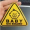 برچسب استیکر بدنه خودرو طرح Baby On Board کودک در خودرو3