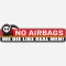 برچسب استیکر بدنه خودرو طرح No Airbags