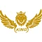 برچسب استیکر کینگ king  دو حالته ( از داخل و از بیرون)