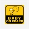 برچسب استیکر بدنه خودرو طرح Baby On Board کودک در خودرو2