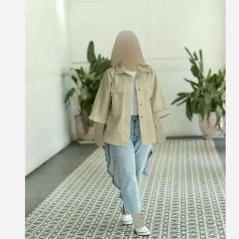 شومیز زنانه لینن مدل لارا سایز 36 تا 50