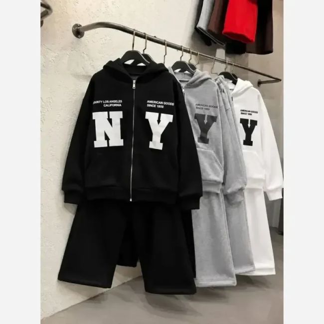 سویشرت شلوار NY دورس داخل کرکی فری سایز ترند