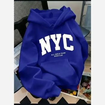 هودی زنانه دورس داخل کرکی طرح NYC فری سایز
