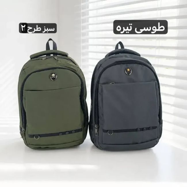 کوله پشتی مدرسه و دانشگاه ابعاد 48 در 40 سانتیمتر با آستر ساتن و 4 جیب بیرونی