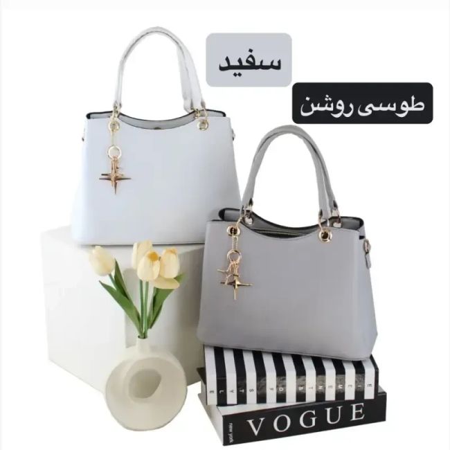 کیف زنانه چرم مصنوعی اسپرت و روزمره با بند بلند (2)