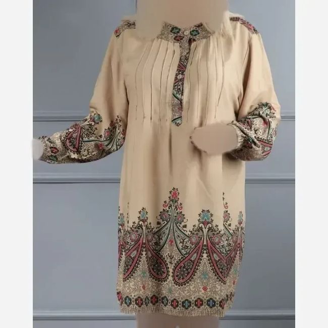 تونیک نخی زنانه وارداتی اندونزی سایز 40 تا 50