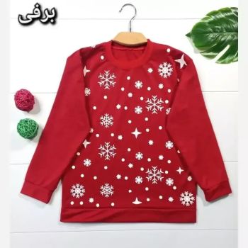 بلوز زنانه یقه گرد طرح دار جنس دورس مناسب سایز 36 تا 44