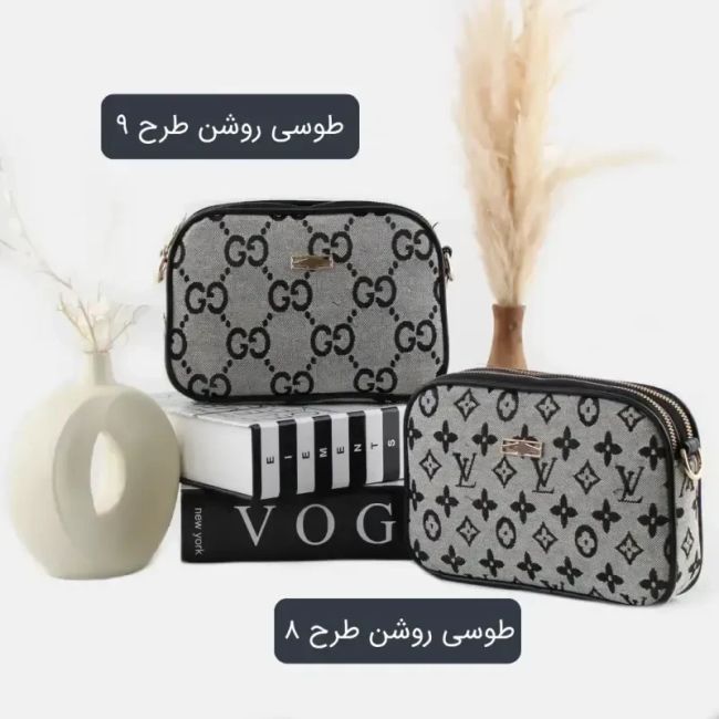 کیف پاسپورتی پارچه ای زنانه روزمره و مهمانی ابعاد 21 در 14 در 5 سانتیمتر