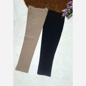 شلوار راسته اداری مازراتی زنانه قد 90 تا 95 رنگ مشکی و کرم