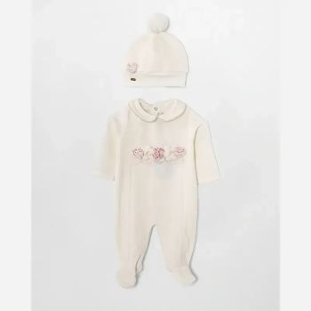 سرهمی مخمل دخترانه با کلاه طرح ژاکلین
