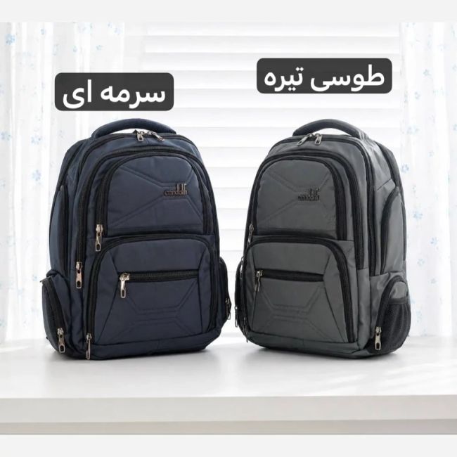 کوله پشتی برزنت روزمره و مدرسه دانشگاه جیب دار