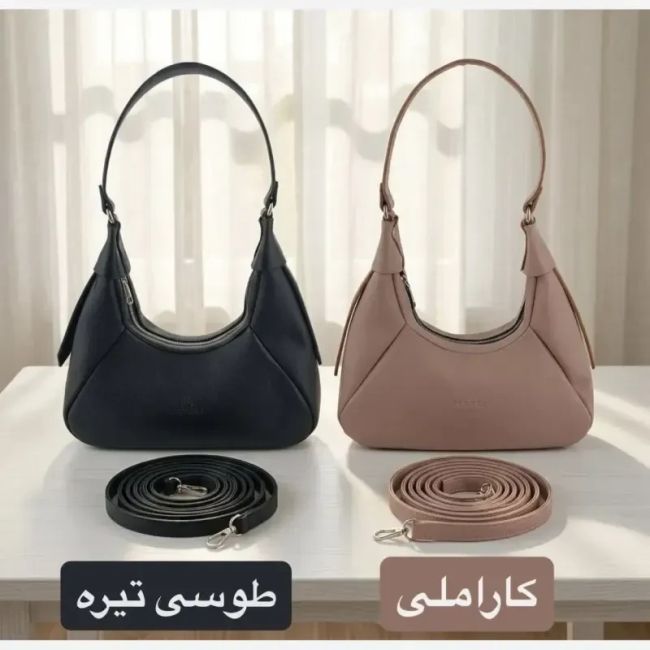 کیف زنانه چرم مصنوعی روزمره و مجلسی بند بلند کد 5740