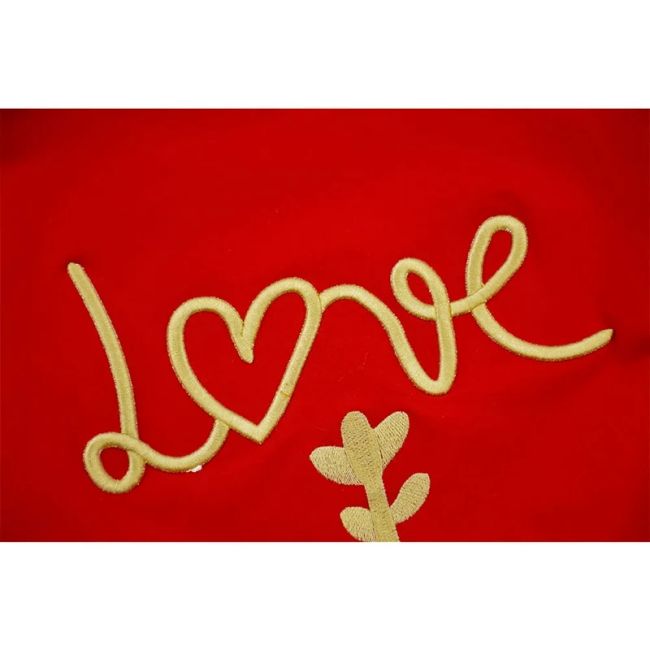 بلوز دخترانه دورس طرح LOVE رنگ قرمز مناسب یلدا