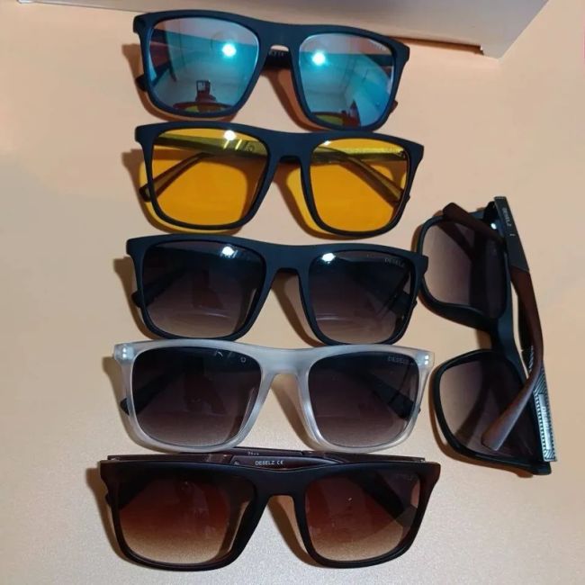 عینک آفتابی مردانه دیزل DESELZ آیتم 2317 استاندارد UV400 مناسب صورت متوسط و بزرگ 5 رنگ جذاب