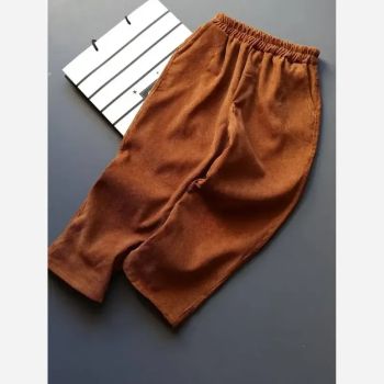 ست پاییزه بچگانه اسپرت بلوز دورس و شلوار مخمل کبریتی سایز 45 تا 60